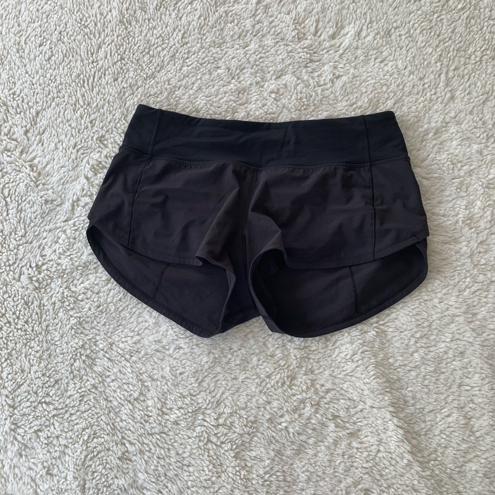 Black Lululemon Speed Up Shorts